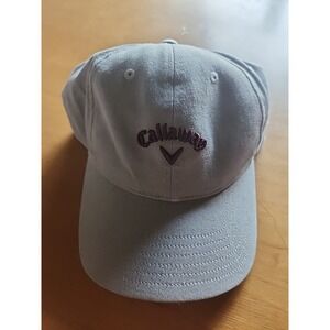 Callaway Golf Hat Grey One Size Maroon‎ Embossed Callaway Adjustable